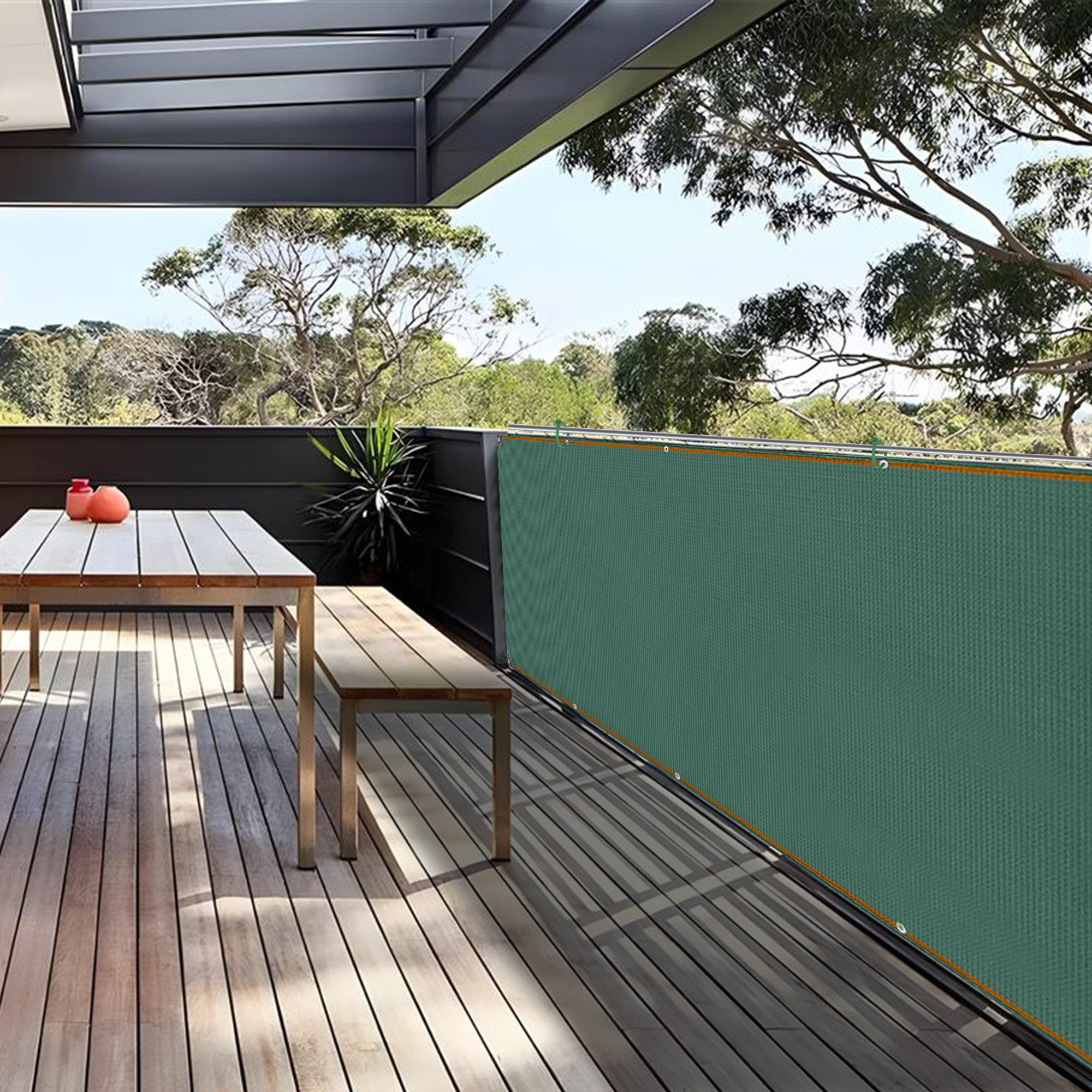 Garden Privacy Screen Fence Netting 95% UV Shades Windbreak Mesh Outdoor Balcony