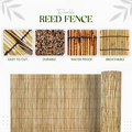 3M Bamboo Screening Roll Natural Fence Panel Quality Reed Fencing Garden Outdoor