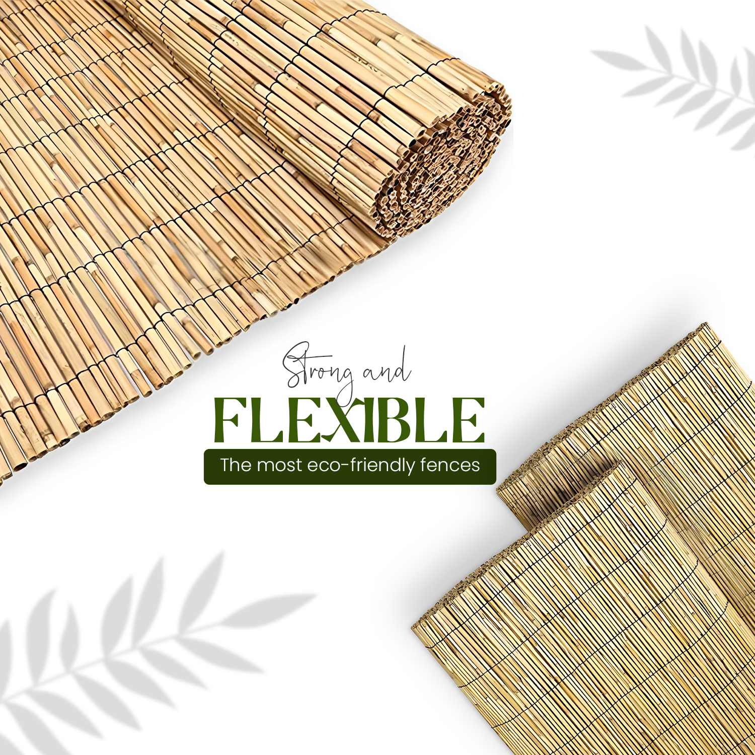 3M Bamboo Screening Roll Natural Fence Panel Quality Reed Fencing Garden Outdoor