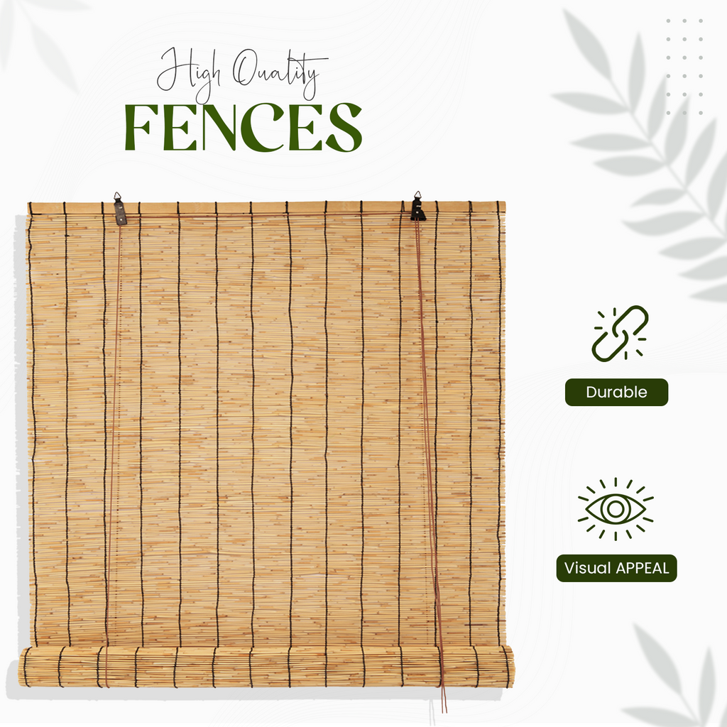 3M Bamboo Screening Roll Natural Fence Panel Quality Reed Fencing Garden Outdoor